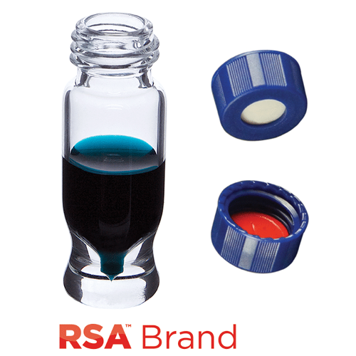  [유리초자] 1.2 ml 투명 스크류 바이알 & 캡 (셉텀 접착) 1.2 ml Clear Screw Vial & Cap (Bonded)