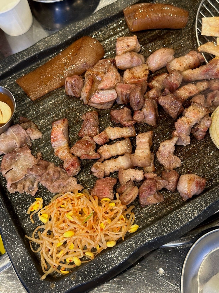  광주 흑석동 맛집 숯불 초벌 오겹살 맛있는 초벌집