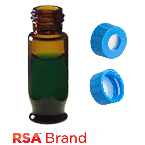  [유리초자] 1.8 ml 엠버 스크류 바이알 & 캡 1.8 ml Amber Screw Vial & Cap