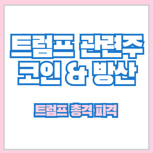 <b>트럼프</b> 관련주 (총격 <b>피격</b> 범인) 국내 및 미국 방산과 코인