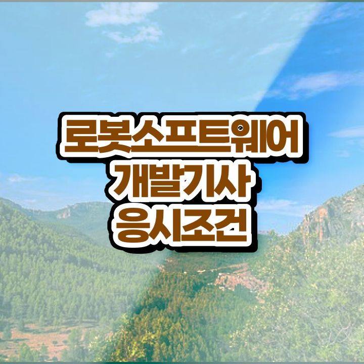  로봇소프트웨어개발기사 응시조건 온라인 수업으로 5달만에 준비한 비법