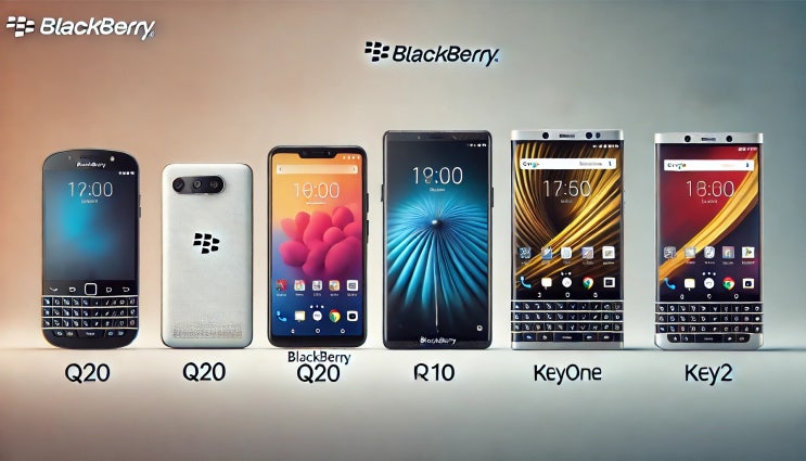  블랙베리 핸드폰 클래식 Q20, Q10, 키원, 키2 비교
