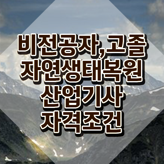  자연생태복원산업기사 시험응시조건 학점은행제로 간편하게 완료한 방법