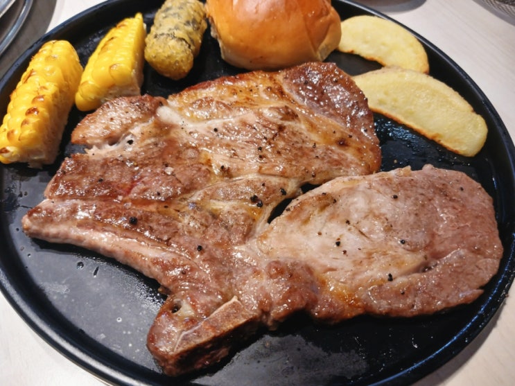  사우동 맛집 명륜진사갈비 후려페퍼스테이크