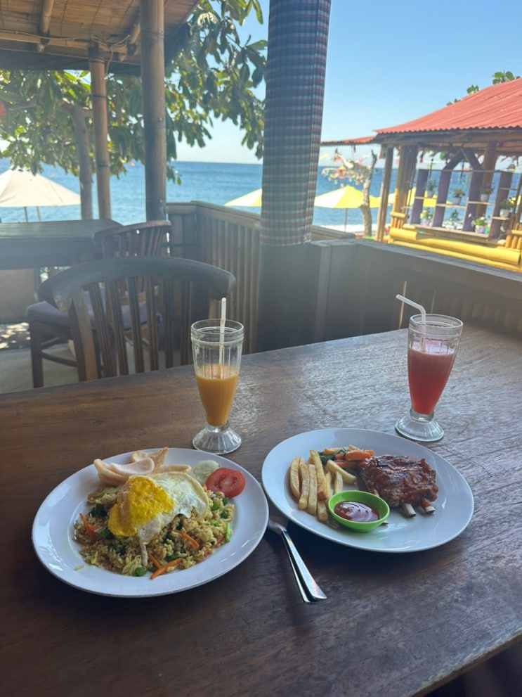  발리 아메드 밥집들 / Warung sabar, Sunset Point Amed Bali, Warung ketut, diLipah