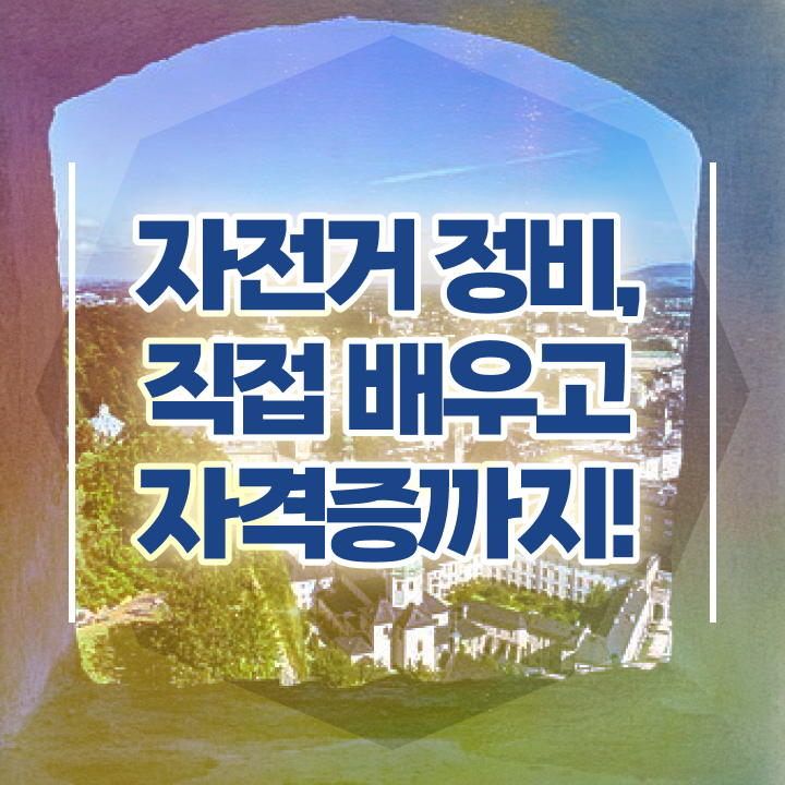  자전거정비학원 , 자전거정비지도사 자격증 20일 만에 취득한 정보 및 취업 전망
