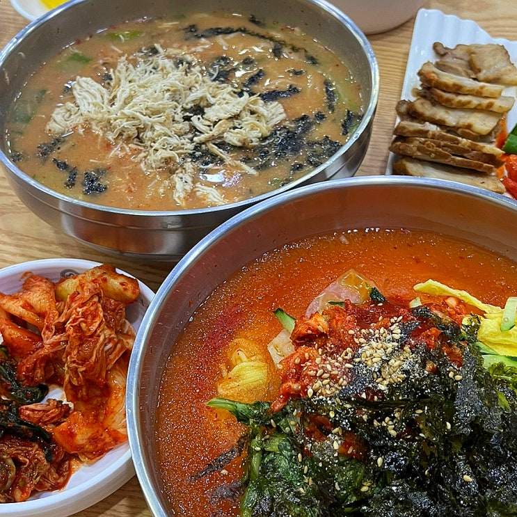  [대구/달서구/대곡동/대곡역/대구수목원] 수목원 근처 든든하고 맛있는 밥집: 현풍닭칼국수 수목원점(얼큰닭칼국수&김치말이국수)