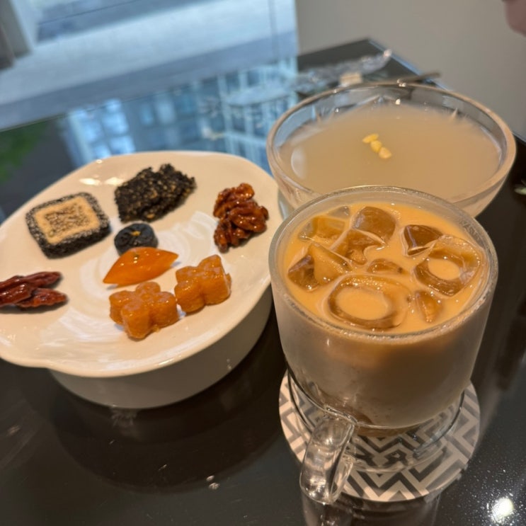  광교갤러리아카페 추천 수원 개성주악 맛집 행궁다올