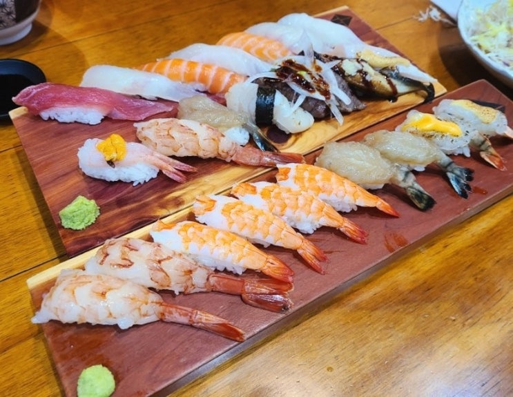  학동역 스시 단체 모임 하기 좋은 숙성회 초밥 가성비 맛집 우제홍 초밥