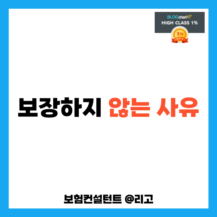  보장하지 않는 사유