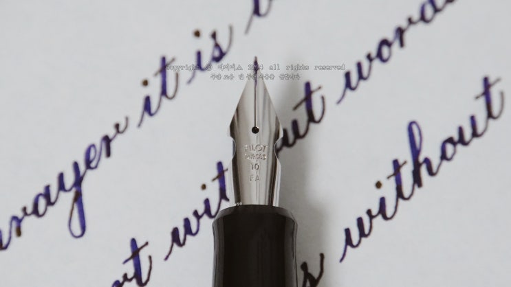  A heart without words (John Bunyan, Copperplate script, Pilot 912 FA nib)