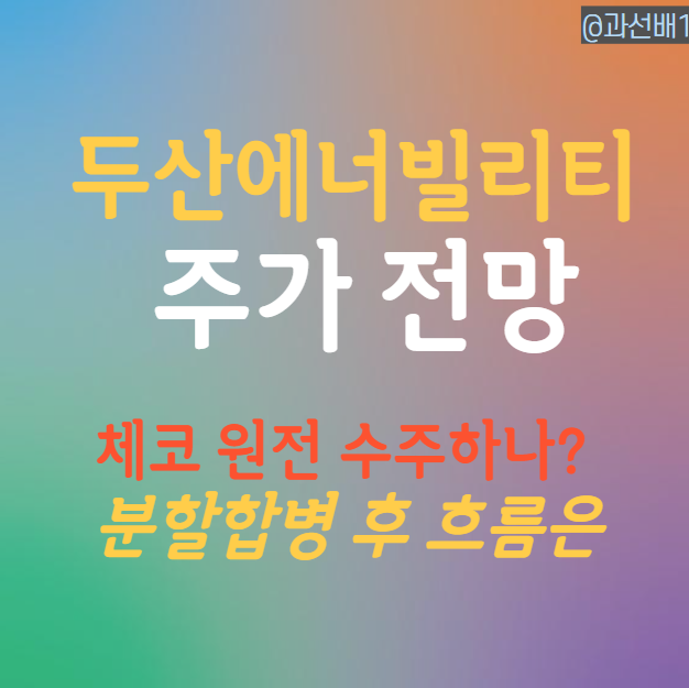 두산에너빌리티 주가 전망 : 체코 원전 수주 영향