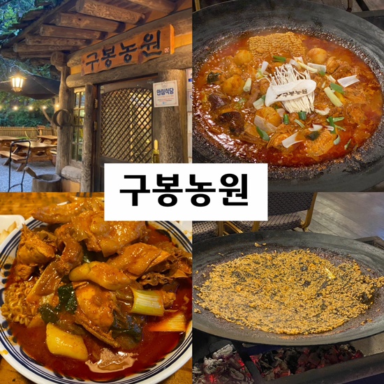  춘천 여행 솥뚜껑 닭도리탕 맛집 구봉농원 : 볶음밥이 기가막혀