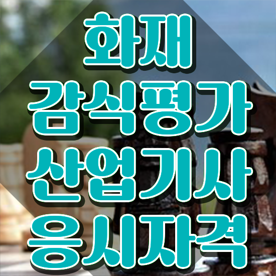  화재감식평가산업기사 화재감식평가기사 응시자격 집에서 온라인으로 1학기 만에 준비한 노하우