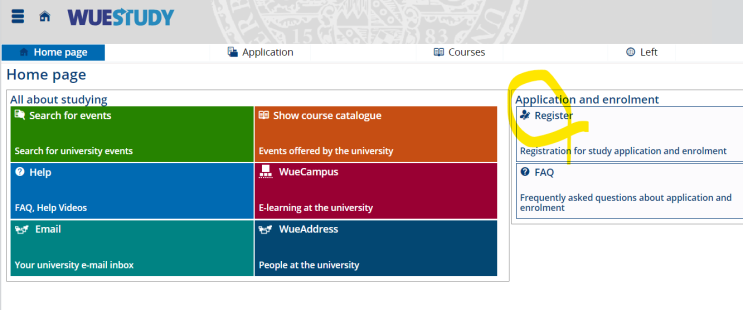  [독일 방문학생] #3. 뷔르츠부르크 Online Enrollment, Wue Study 등록, Semester fee 납부, OT 신청