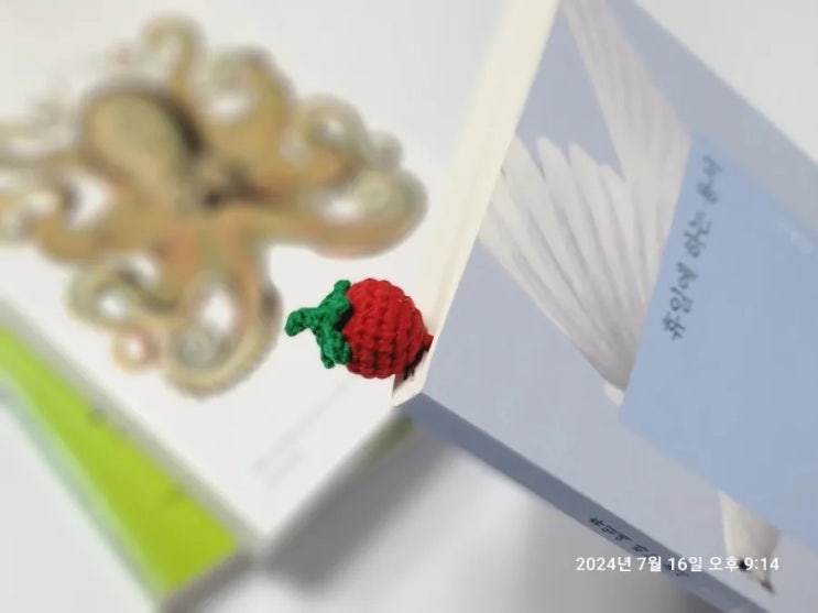  코바늘 책갈피//토마토책갈피//crochetbookmark