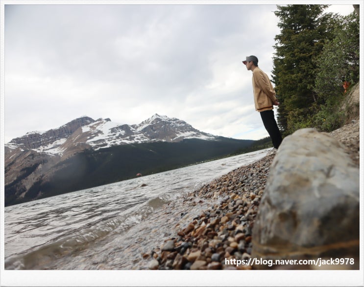  빙하가 녹아 형성된 "Peyto lake"를 구경하다.