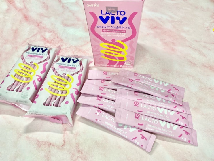 락토바이브 지노솔루션 스틱_맛있는 분말형 질 유산균