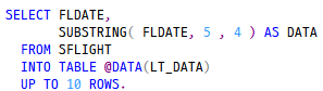  [율밥퍼] SAP ABAP SQL 문자열 자르기- SELECT SUBSTRING, LTRIM, RTRIM