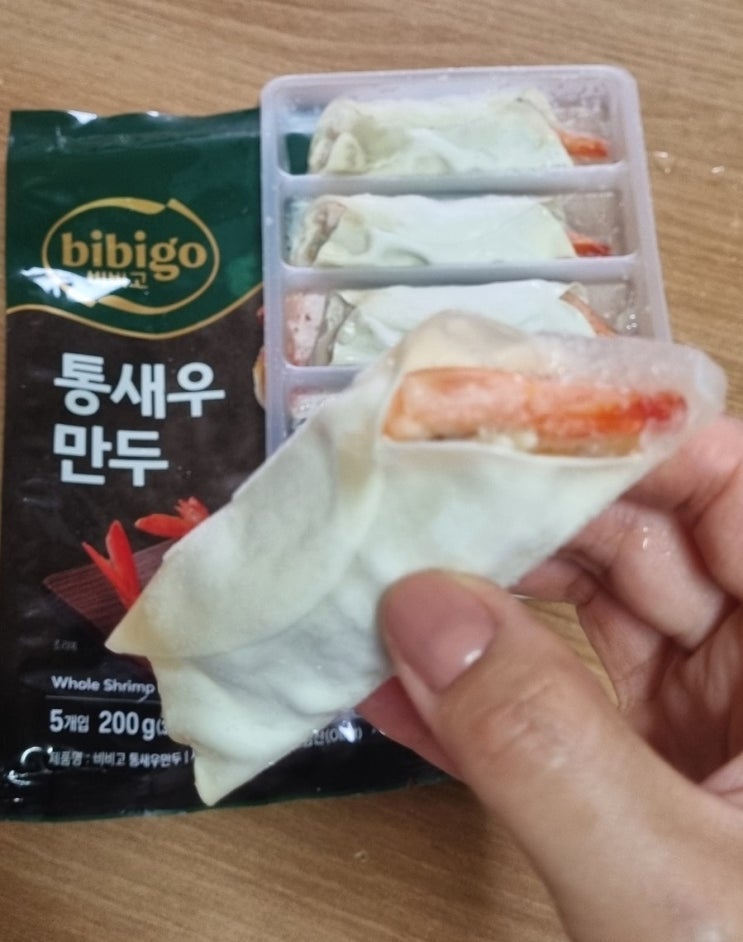  비비고 통새우만두 이런 만두 처음이야