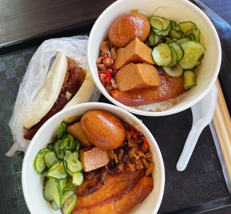  대만 시먼딩 동파육덮밥 미슐랭 맛집 일갑자찬음