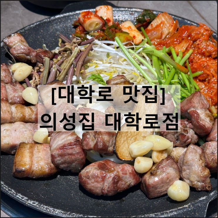  의성집 대학로점 | 혜화역 대학로 맛집 고기집