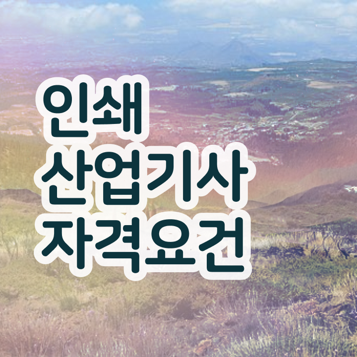  인쇄산업기사 시험응시조건 인강만 듣고 단기간에 완료한 후기