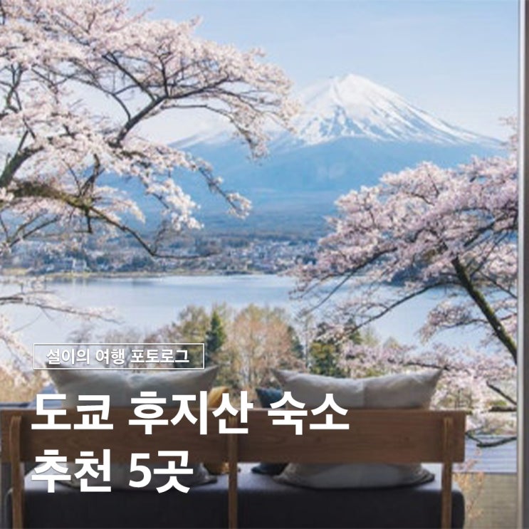  도쿄 후지산 호텔 최고의 숙소 5곳 추천 할인