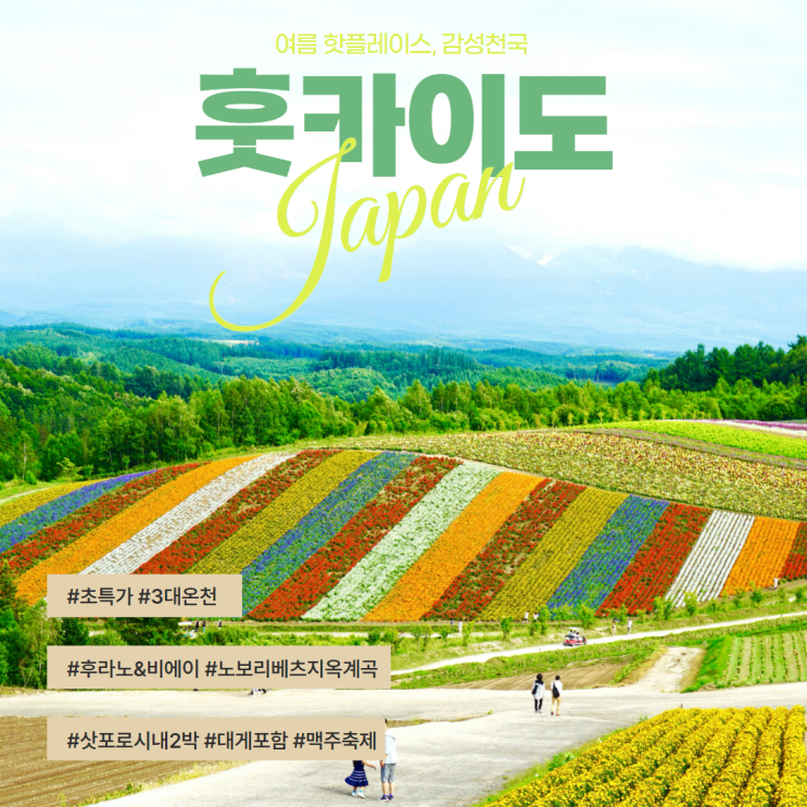  훗카이도의 여름에 빠지다 ㅣ 북해도 여름 여행 7~8월 (여행정보,날씨,여행코스)
