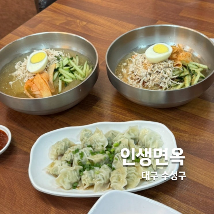  여름철 시원한 점심메뉴로 좋은 밀면, 수성구청역맛집 인생면옥