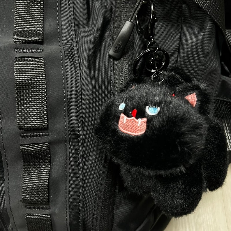 본디자인랩 가방 검은고양이 인형키링 추천 오토바이 자동차키링으로 딱이에요