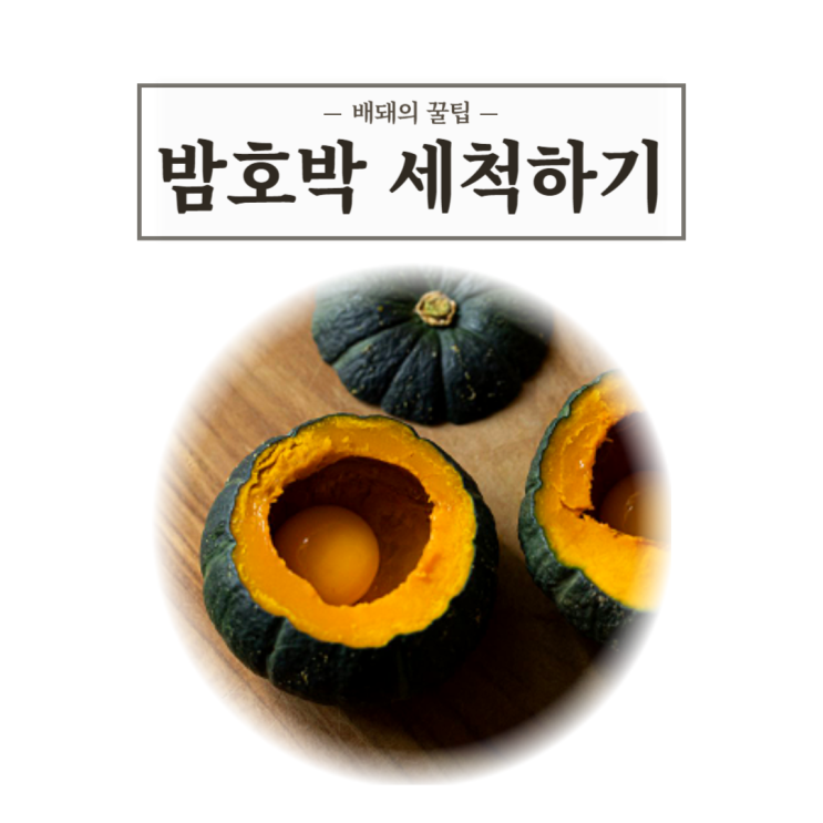  여름철 별미, 밤호박(미니단호박) 세척하기 / 소사동헬스장