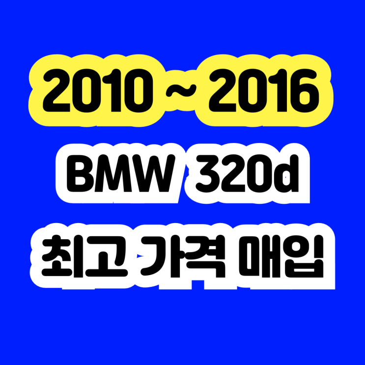  2010 BMW 320d 폐차보다 판매 가능합니다.