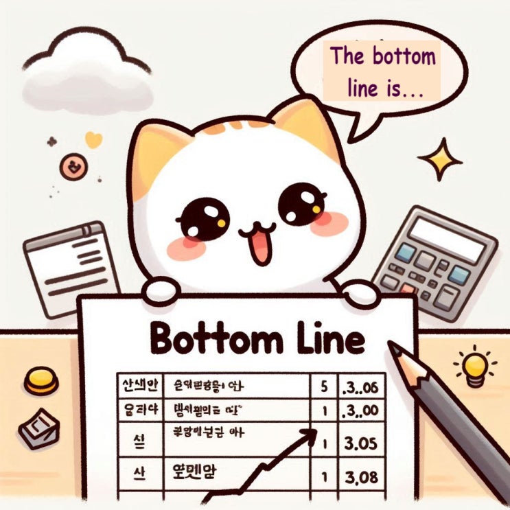  The bottom line is 의 뜻과 유래, 중요한 건 말이죠