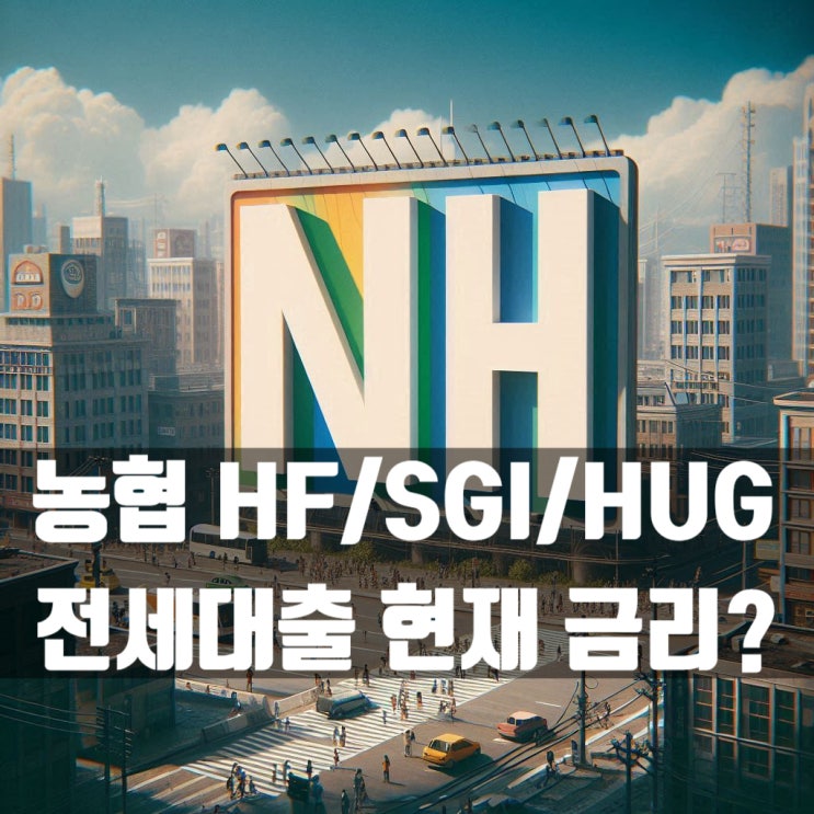  농협은행(농협중앙회) HF/SGI/HUG 전세자금대출 현재 금리는?
