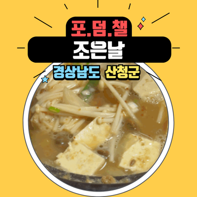  부모님 추천 맛집 경남 산청 약선 산채 정식, 산채비빔밥 조은날 후기