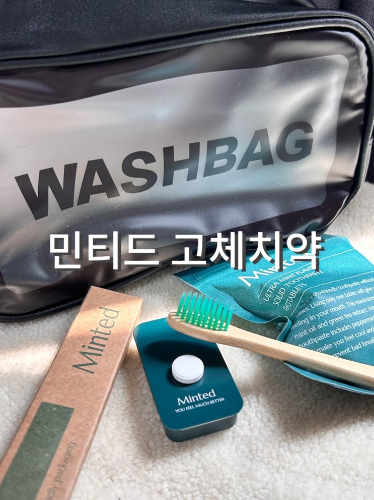  기내반입가능 여행필수템 민티드 고체치약 사용후기