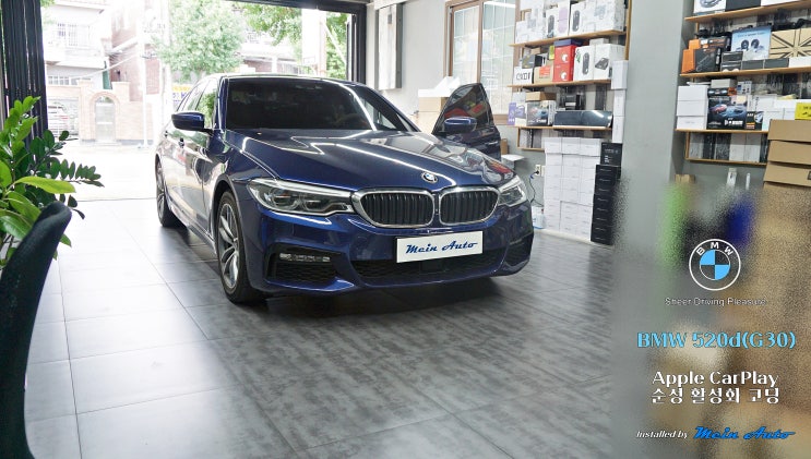  BMW 5시리즈(G30) 520d 애플 카플레이 순정 활성화 코딩