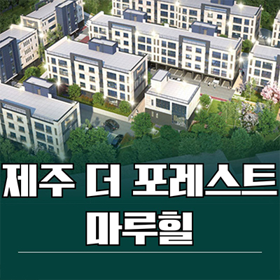  제주 더포레스트 마루힐 즉시입주 아파트 서귀포 안덕면 4년임대후 분양 모델하우스