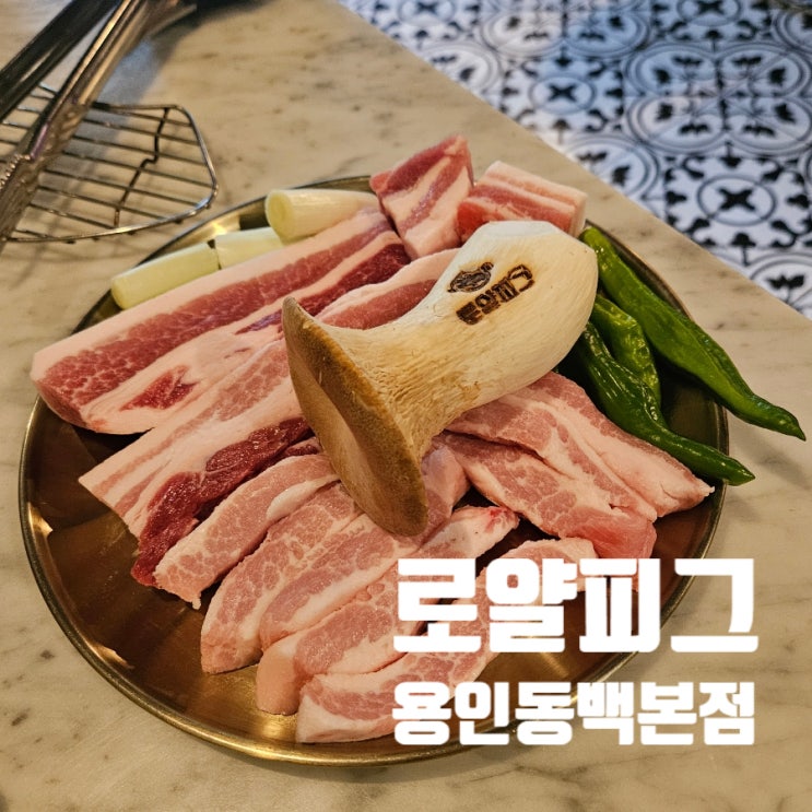  [용인 맛집]로얄피그 동백 고기 구워주는 연기 안나는 고깃집 삼겹살 항정살 메뉴 주차 후기 내돈내산