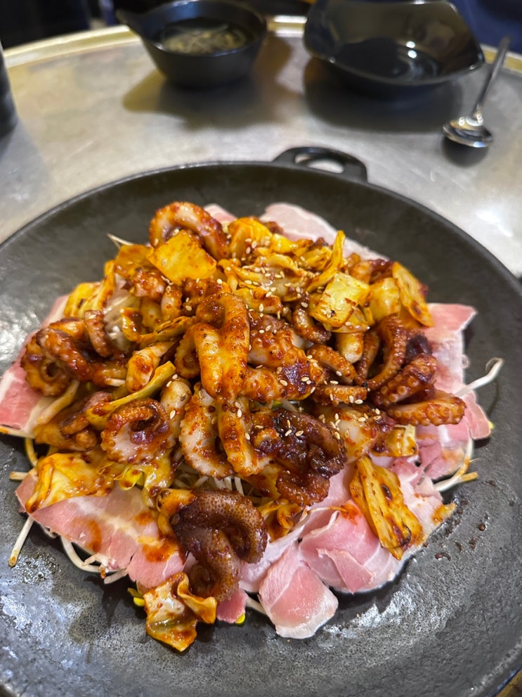  수원역 쭈꾸미 매산시장 맛집 불향철판 총각쭈꾸미