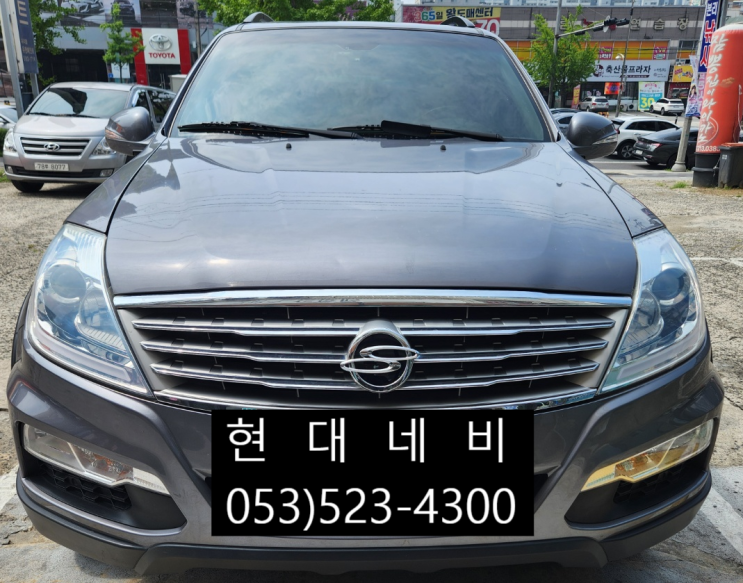  대구 쌍용 렉스턴W AVN 순정네비게이션 블랙아웃 전원불량 수리