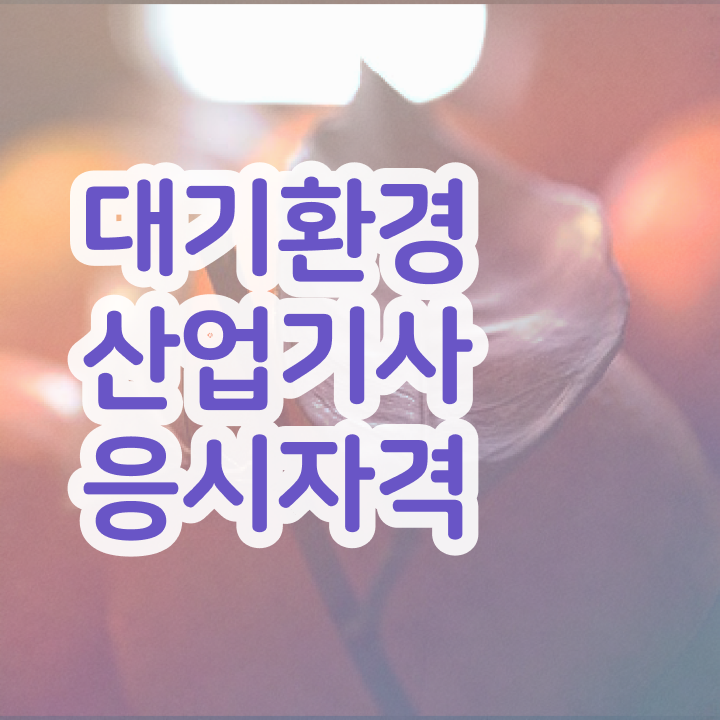  대기환경산업기사 응시자격 인강만 듣고 4달 안에 완료한 과정