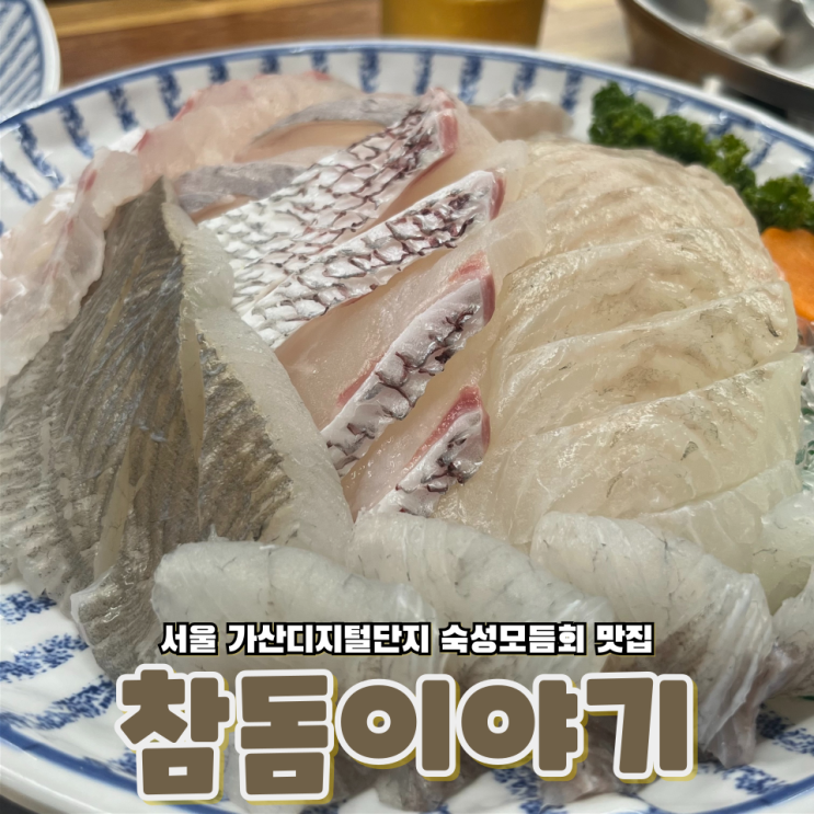  서울 가산디지털단지 현대아울렛 가산점 근처 숙성회 모둠회 맛집 참돔이야기