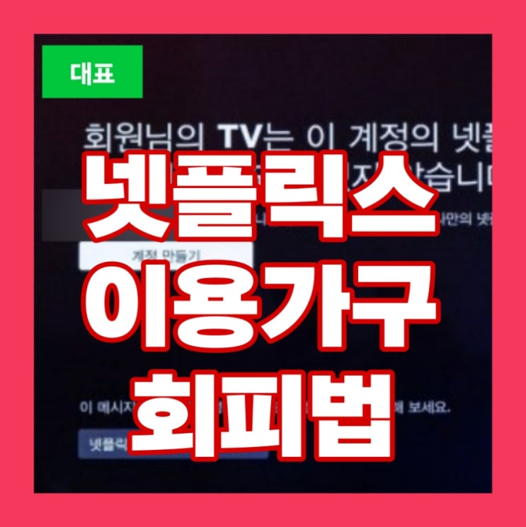  넷플릭스 이용가구 회피법