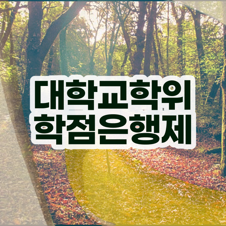  한양대 학점은행제 쉽게 성공한 팁