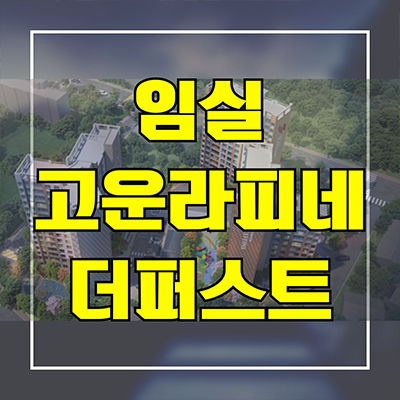  임실 고운라피네 더퍼스트 미분양아파트 전북 이도리 고운주택 신축 타입별 분양가 잔여세대 문의