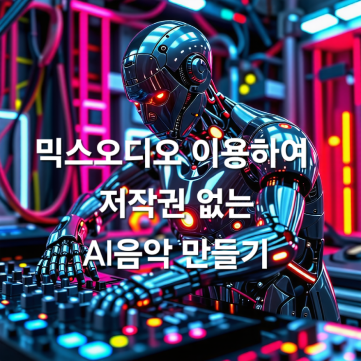  저작권 없는 AI 음악 만들기 믹스오디오