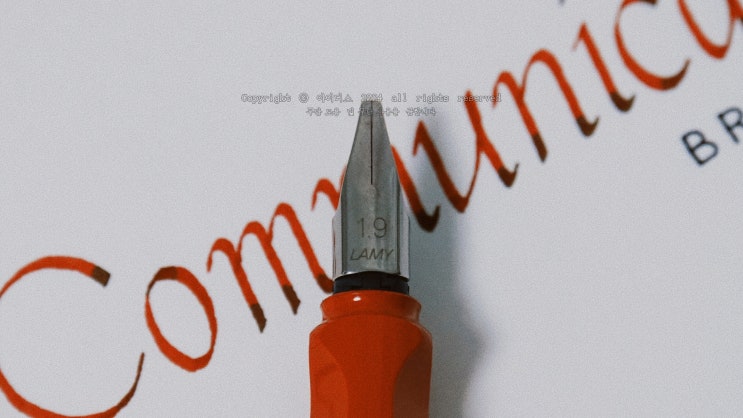  Communication Breakdown (Cursive Italic script, Lamy Calligraphy nib 1.9 mm)