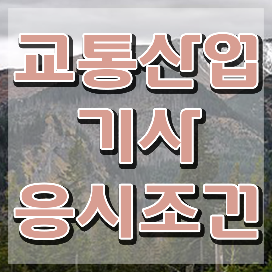  교통산업기사 응시조건 인강으로 5달만에 준비한 팁